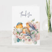 Danke Bluebirds Karte (Vorderseite)