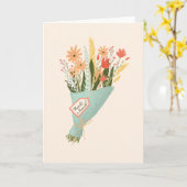 Danke Blume Bouquet Card Karte (Gelbe Blume)