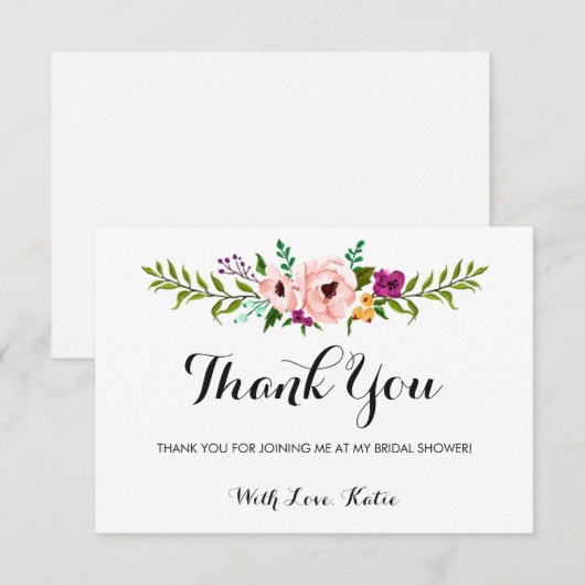 Danke - Blumen-Krone (Vorne/Hinten)