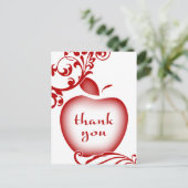 Danke, Blumenapfel Postkarte (Stehend Vorderseite)