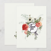 Danke Blumenkarte (Vorne/Hinten)
