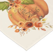 Danke, Blumenkürbis Kurzer Tischläufer (Ecke)