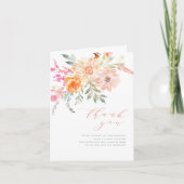 Danke | Blush & Aquamarin Spring Floral Baby Dusch (Vorderseite)