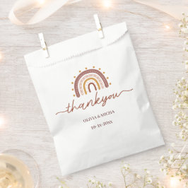 Danke Boho Rainbow Gastgeschenk Hochzeit Bag Geschenktütchen