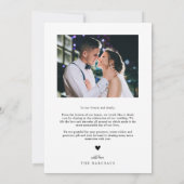 Danke Boho Wedding Vertical Foto (Rückseite)