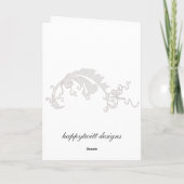 Danke, Bold Elegant Dankeskarte (Rückseite)