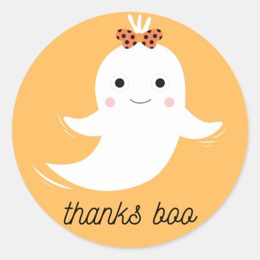 Danke Boo Sticker (Vorderseite)