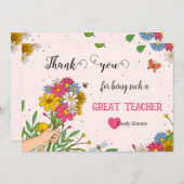 Danke Bouquet Card (Vorne/Hinten)