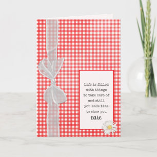 Danke Bow für Gingham Karte