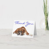 Danke Boxer Puppy Dog Notecard (Vorderseite)