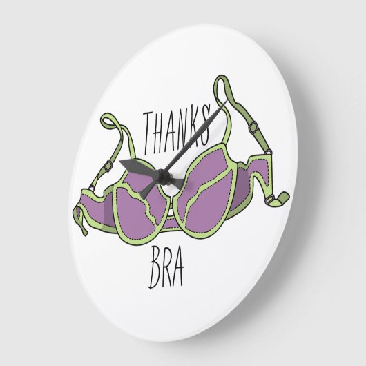 Danke Bra Große Wanduhr (Winkel)