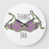 Danke Bra Große Wanduhr (Vorderseite)