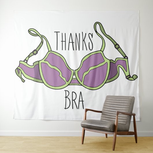 Danke Bra Wandteppich (Beispiel (Horizontal))