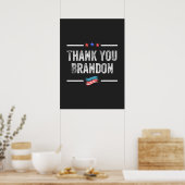 Danke Brandon Poster (Küche)