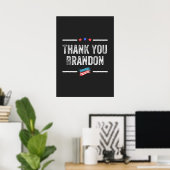 Danke Brandon Poster (Heimbüro)