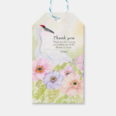 Danke Brause Shower Kranich Anemone Geschenkanhänger (Vorderseite)
