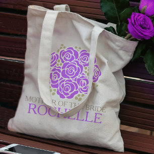 Danke, Braut Mutter lila Gastgeschenk Hochzeit Tas Tragetasche