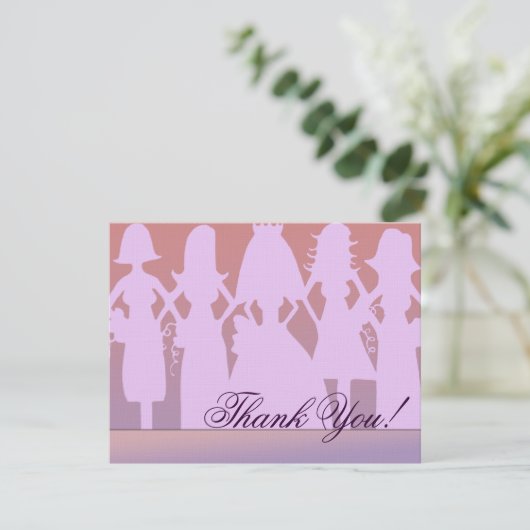 Danke Brautjungfer (Stehend Vorderseite)