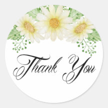 Danke Brautparty Daisy Blume Sticker