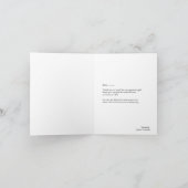 Danke Brautparty gefaltete Karte (Innenseite)