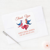 Danke Brautparty Square Sticker (Umschlag)