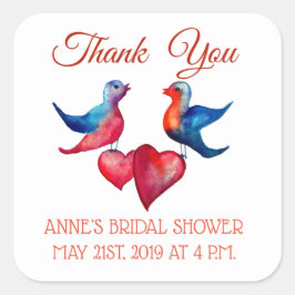 Danke Brautparty Square Sticker