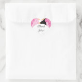 Danke Brautparty Sticker Bride Groom Pink (Tasche)