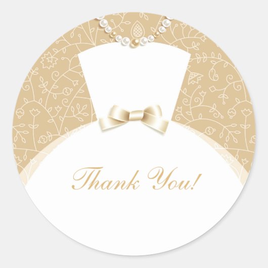 Danke Brautparty Stickers (Vorderseite)
