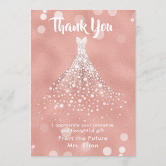 Danke Brautparty Wedding Dress Rose Gold