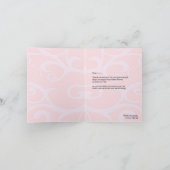 Danke Bridal Duwer Einladung (Innenseite)