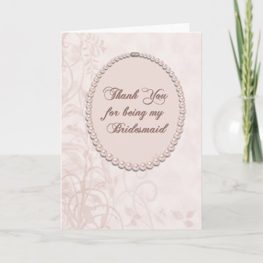 Danke Bridesmaid (Vorderseite)