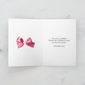 Danke Bridesmaid, Blume Kundenkarte (Innenseite)