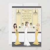 Danke Bridesmaid Einladung (Vorderseite)