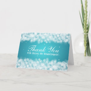 Danke Bridesmaid Party Sparkle Turquoise