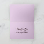 Danke Bridesmaid Wedding Card (Innenseite)