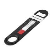 Danke Bridesman Tuxedo Wedding Bottle Opener Speed Flaschenöffner (Vorderseite Schrägansicht)