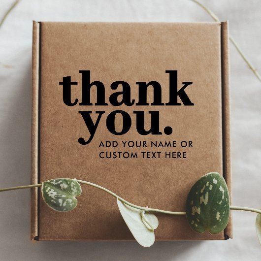 Danke Briefmarke | Retro Typografie Gummistempel