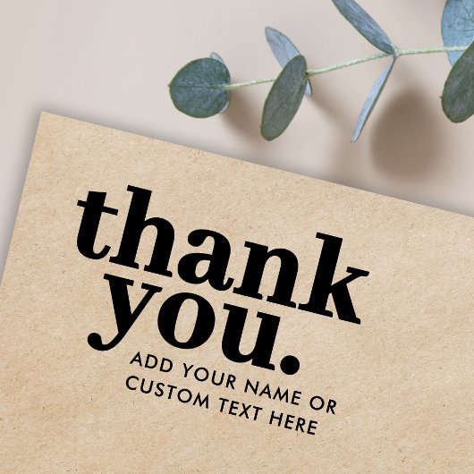 Danke Briefmarke | Retro Typografie Gummistempel