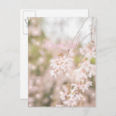 Danke, Bright, die Cherry Glitzern Postkarte (Vorne/Hinten)