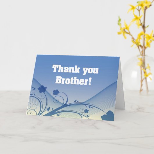 Danke, Bruder! Karte (Gelbe Blume)