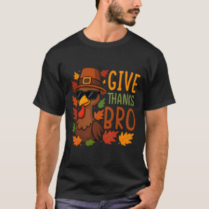 Danke Bruder Süßer Truthahn Dankbar Thanksgiving  T-Shirt