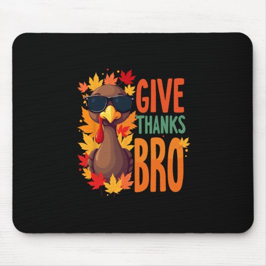 Danke Bruder Süßer Truthahn Kleinkind Dankbar Dank Mousepad (Vorne)