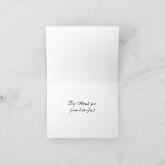 Danke, Bunny Greeting Card Dankeskarte (Innenseite)