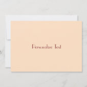 Danke, burgundy floral dankeskarte (Rückseite)