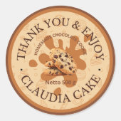 Danke Business Food Runder Aufkleber (Vorderseite)