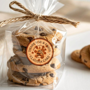 Danke Business Food Runder Aufkleber