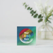 Danke | Business Logo Modern Ombre Rabattkarte (Stehend Vorderseite)