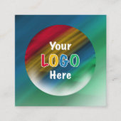 Danke | Business Logo Modern Ombre Rabattkarte (Vorderseite)