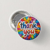 Danke-Button-Abzeichen Button (Vorne & Hinten)