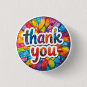 Danke-Button-Abzeichen Button (Vorderseite)